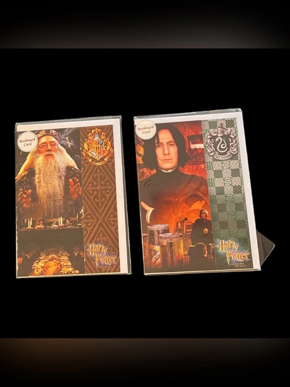 RARE Vintage UK Harry Potter Bookmark Birthday Cards W/Holographic Postcard NEW